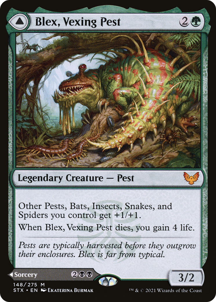Blex, Vexing Pest // Search for Blex [Strixhaven: School of Mages]-3