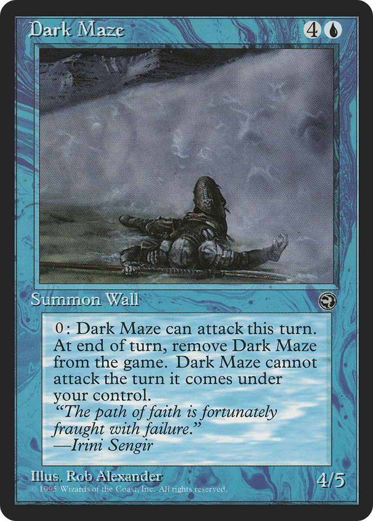 Dark Maze (Irini Sengir Flavor Text) [Homelands]-1
