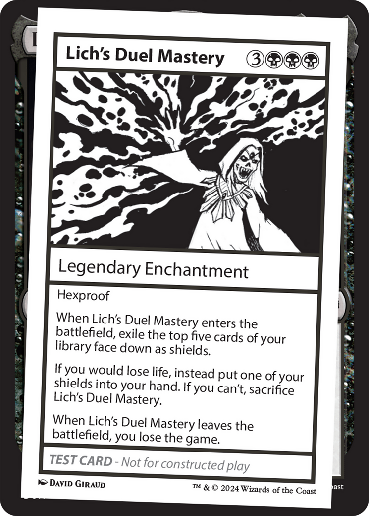 Lich's Duel Mastery [Mystery Booster 2 Playtest Cards]-1
