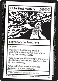 Lich's Duel Mastery [Mystery Booster 2 Playtest Cards]-1