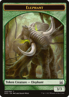 Elephant Token [Duel Decks: Mind vs. Might Tokens]-1