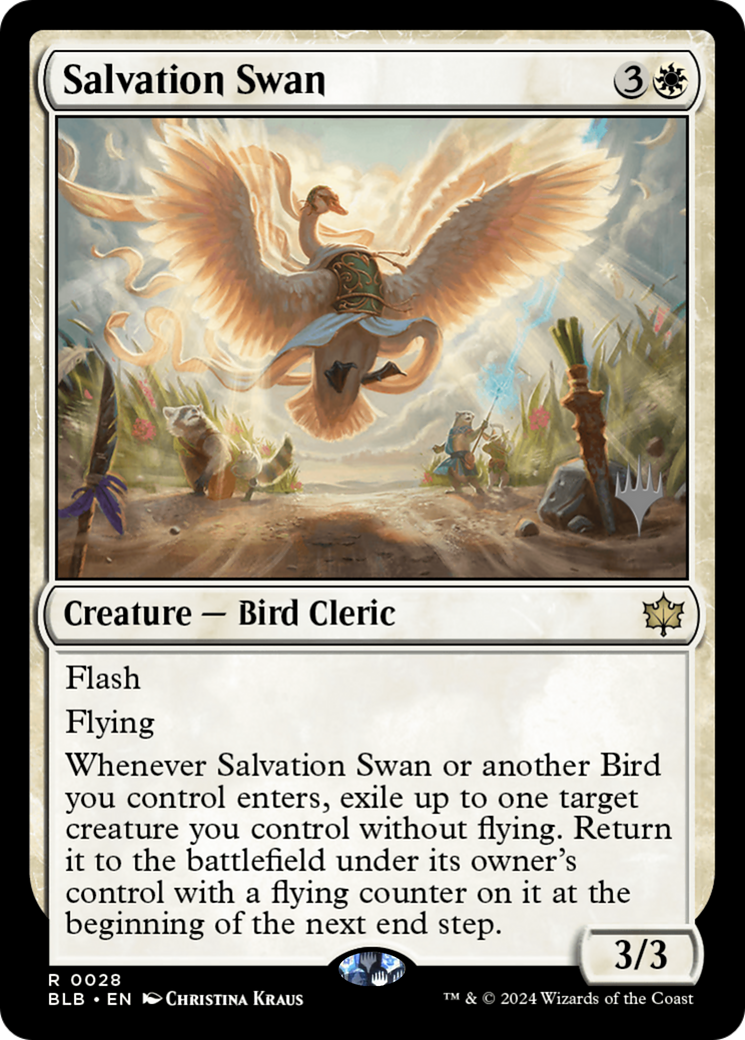 Salvation Swan (Promo Pack) [Bloomburrow Promos]-1
