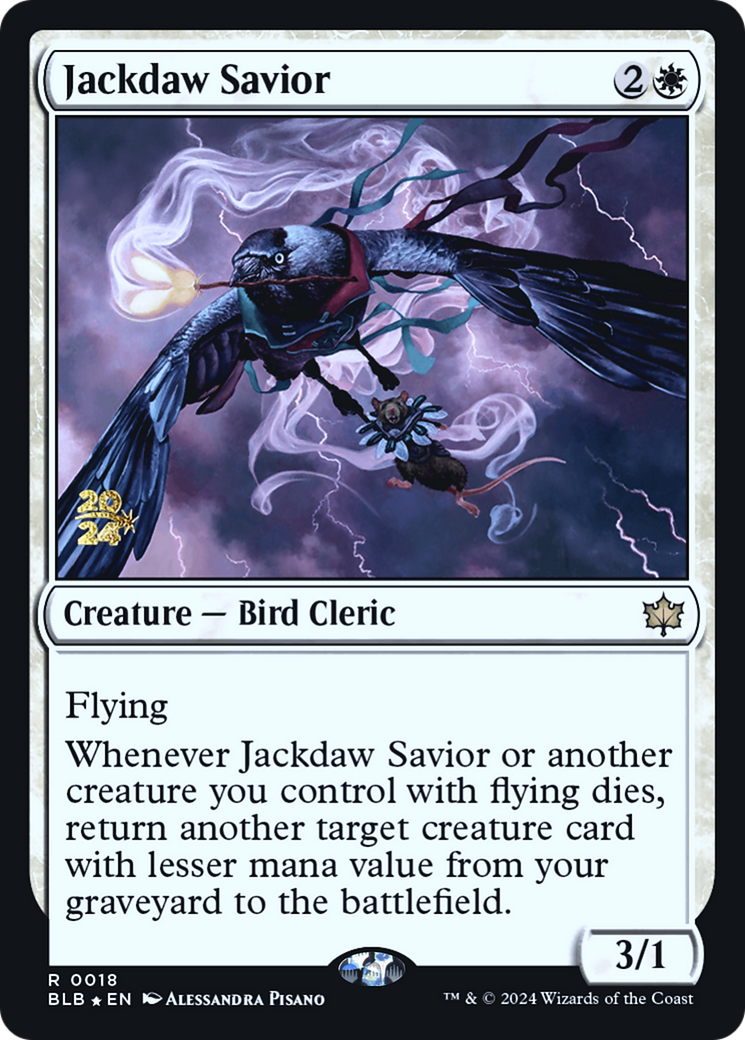Jackdaw Savior [Bloomburrow Prerelease Promos]-1