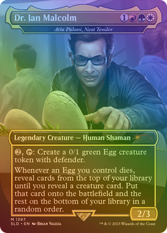 Dr. Ian Malcolm - Atla Palani, Nest Tender (Rainbow Foil) [Secret Lair Drop Series]-1