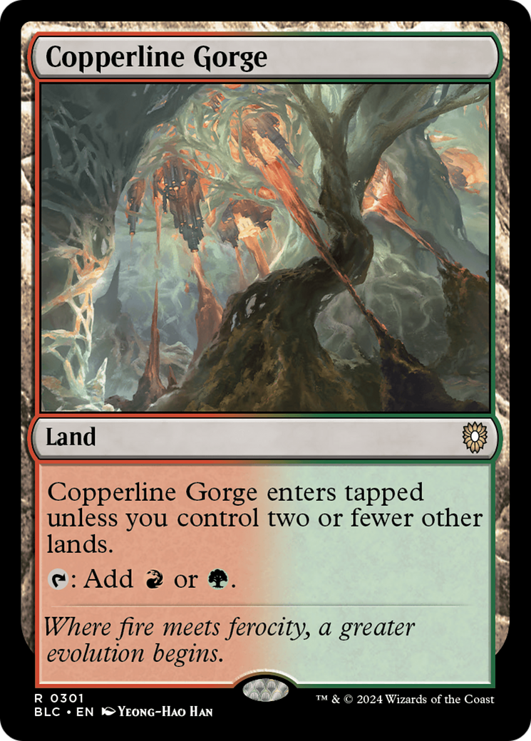 Copperline Gorge [Bloomburrow Commander]-1