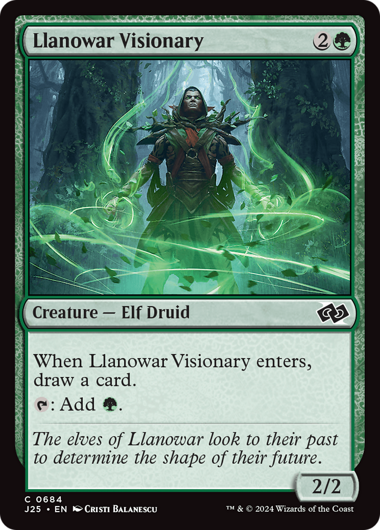 Llanowar Visionary [Foundations Jumpstart]-1