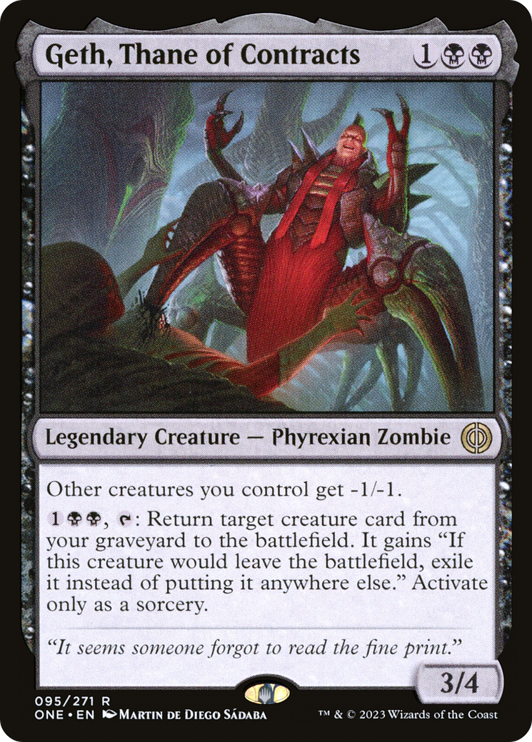 Geth, Thane of Contracts [Phyrexia: All Will Be One]-1