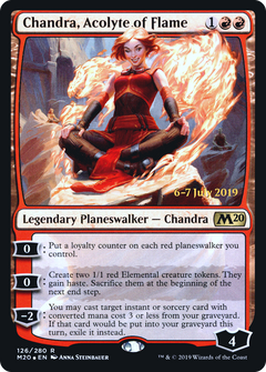 Chandra, Acolyte of Flame [Core Set 2020 Prerelease Promos]-1
