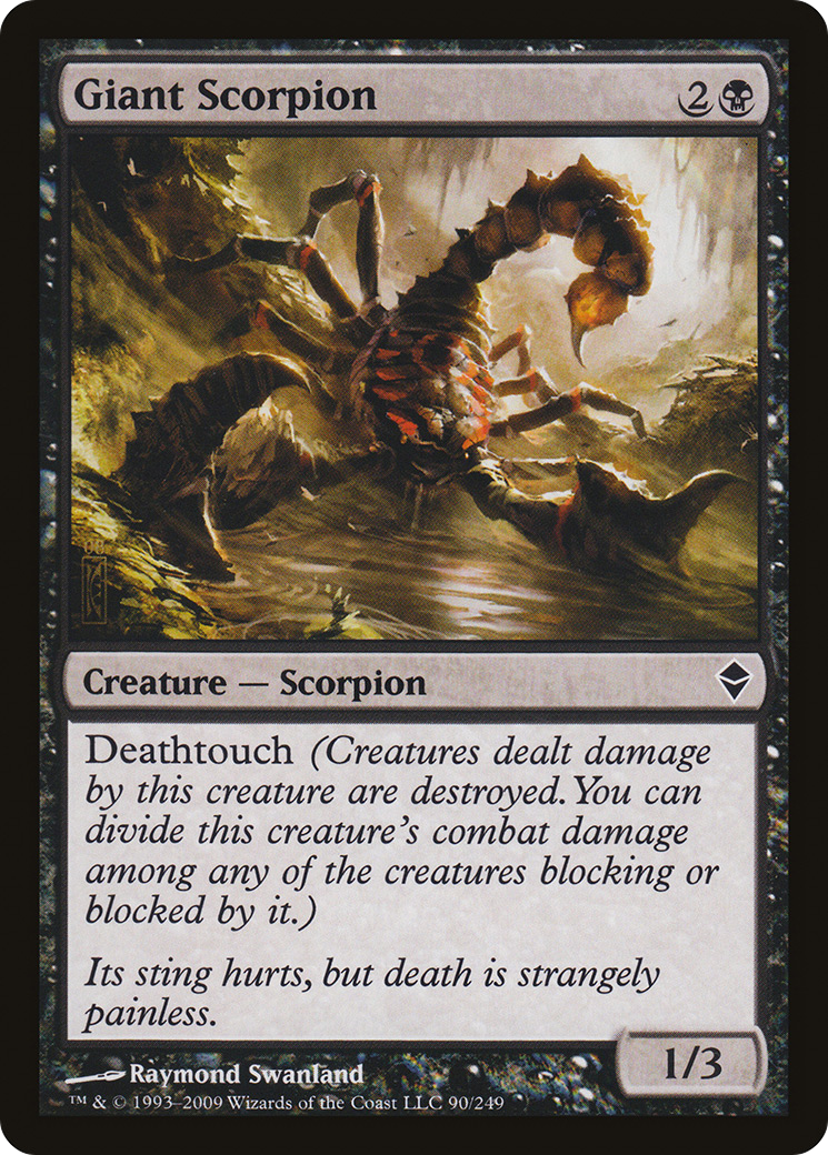 Giant Scorpion [Zendikar]-1