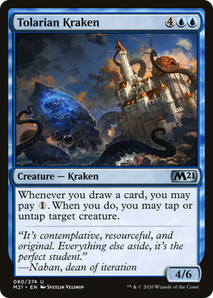 Tolarian Kraken (M21-080) - Core Set 2021 Foil-1