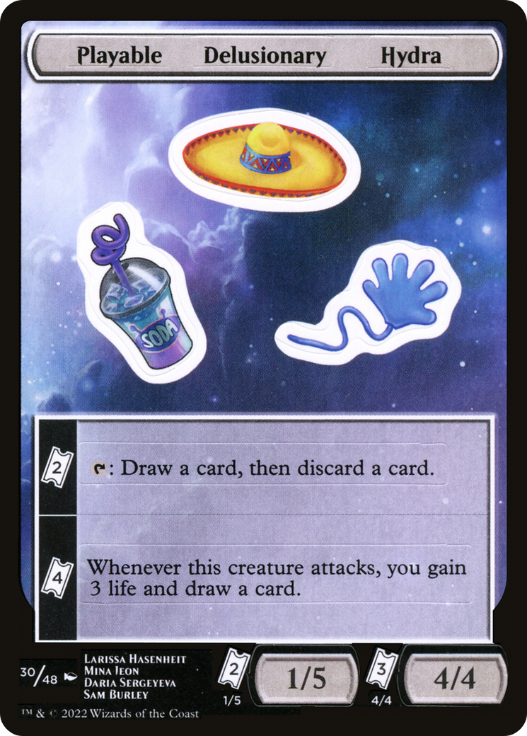 Playable Delusionary Hydra [Unfinity Stickers]-1