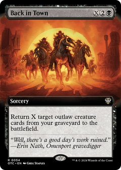 Back in Town (Extended Art) [Outlaws of Thunder Junction Commander]-1