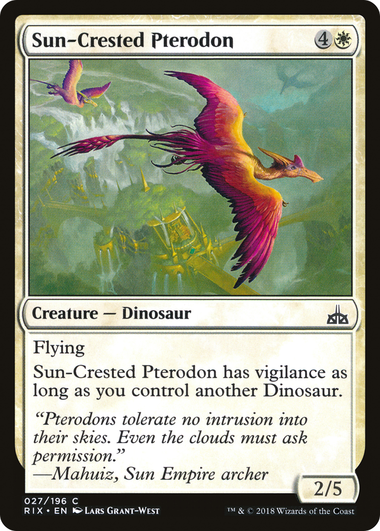 Sun-Crested Pterodon [Rivals of Ixalan]-1