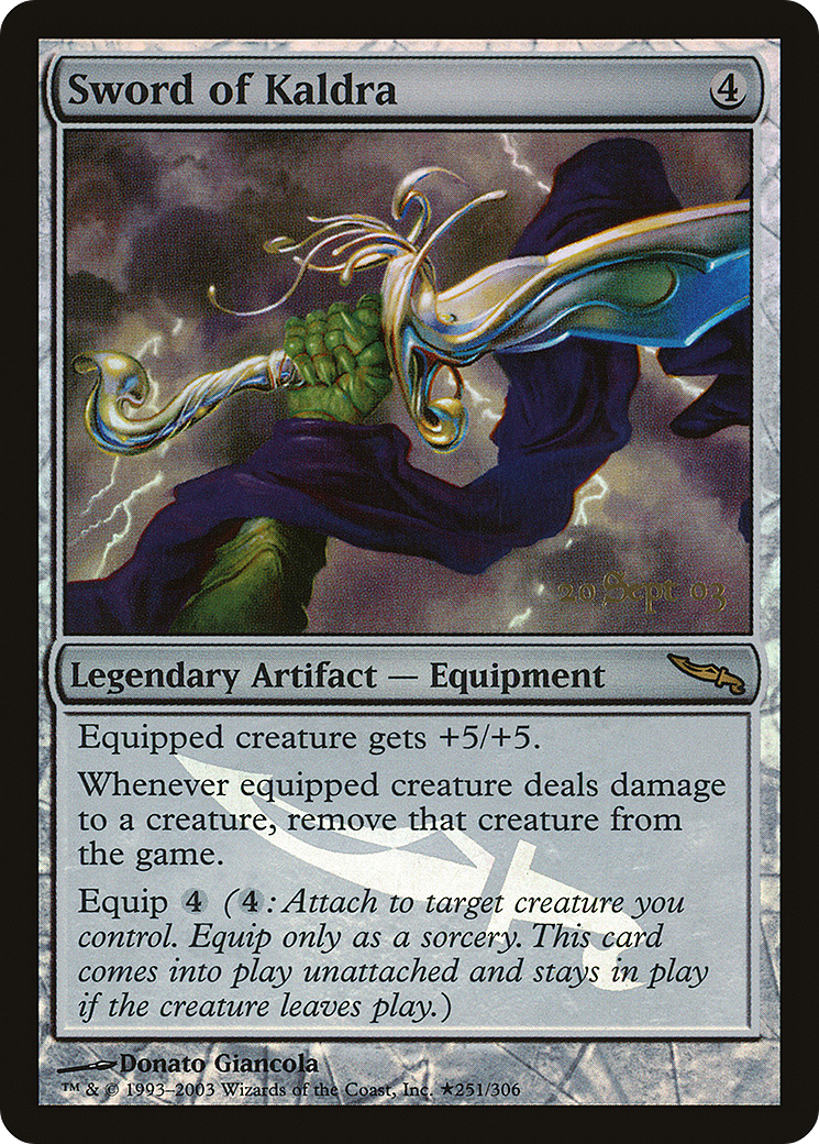 Sword of Kaldra [Mirrodin Promos]-1