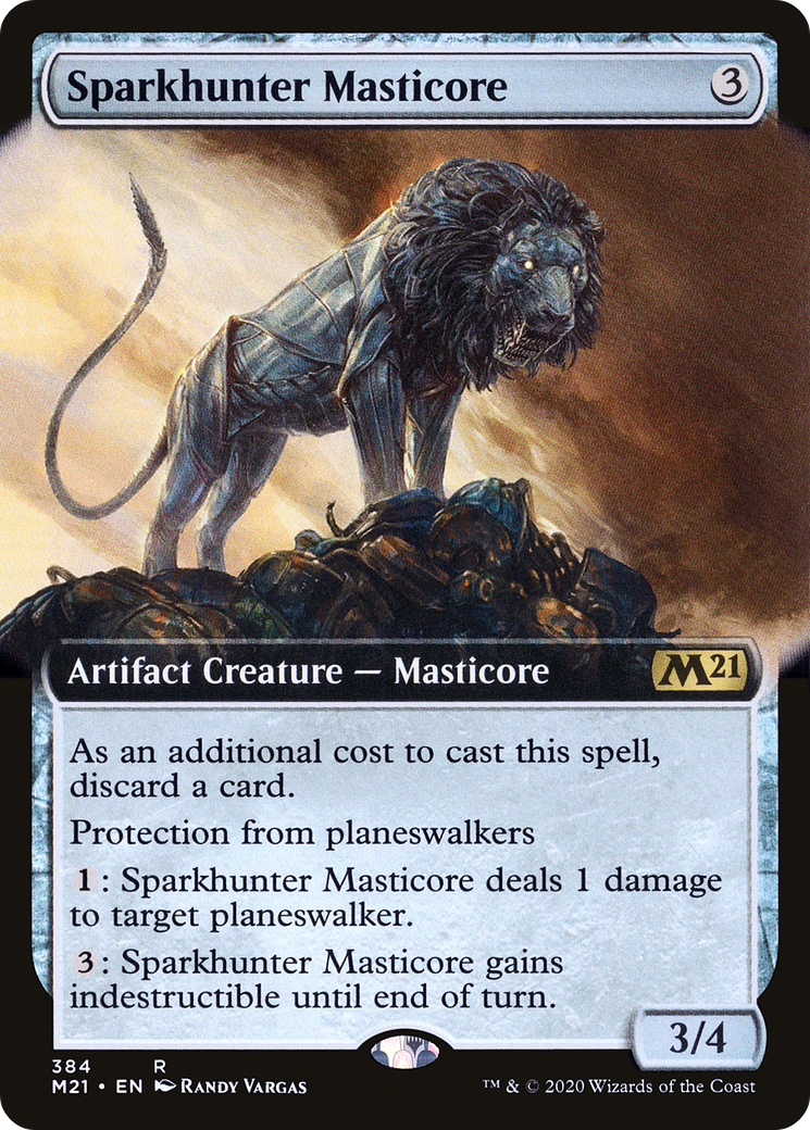 Sparkhunter Masticore (Extended Art) [Core Set 2021]-1