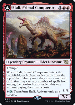 Etali, Primal Conqueror // Etali, Primal Sickness [March of the Machine Prerelease Promos]-1
