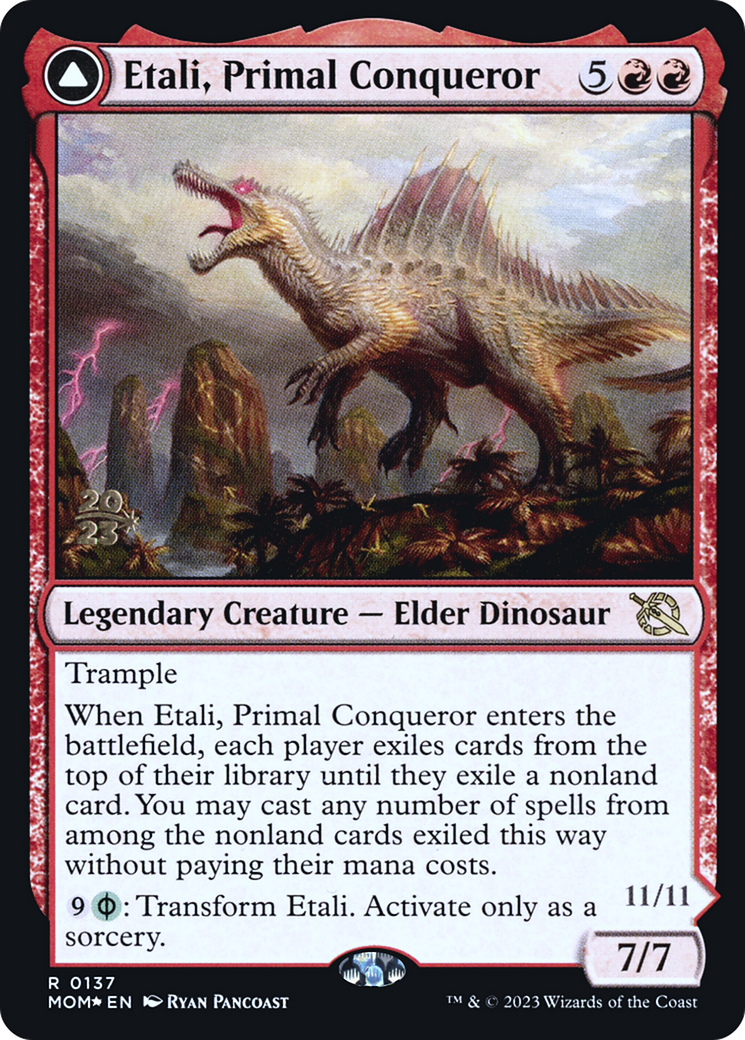 Etali, Primal Conqueror // Etali, Primal Sickness [March of the Machine Prerelease Promos]-1