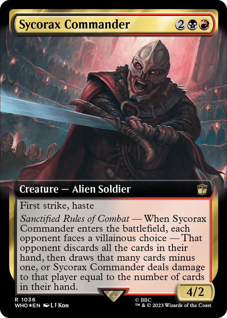 Sycorax Commander (Extended Art) (Surge Foil) [Doctor Who]-1