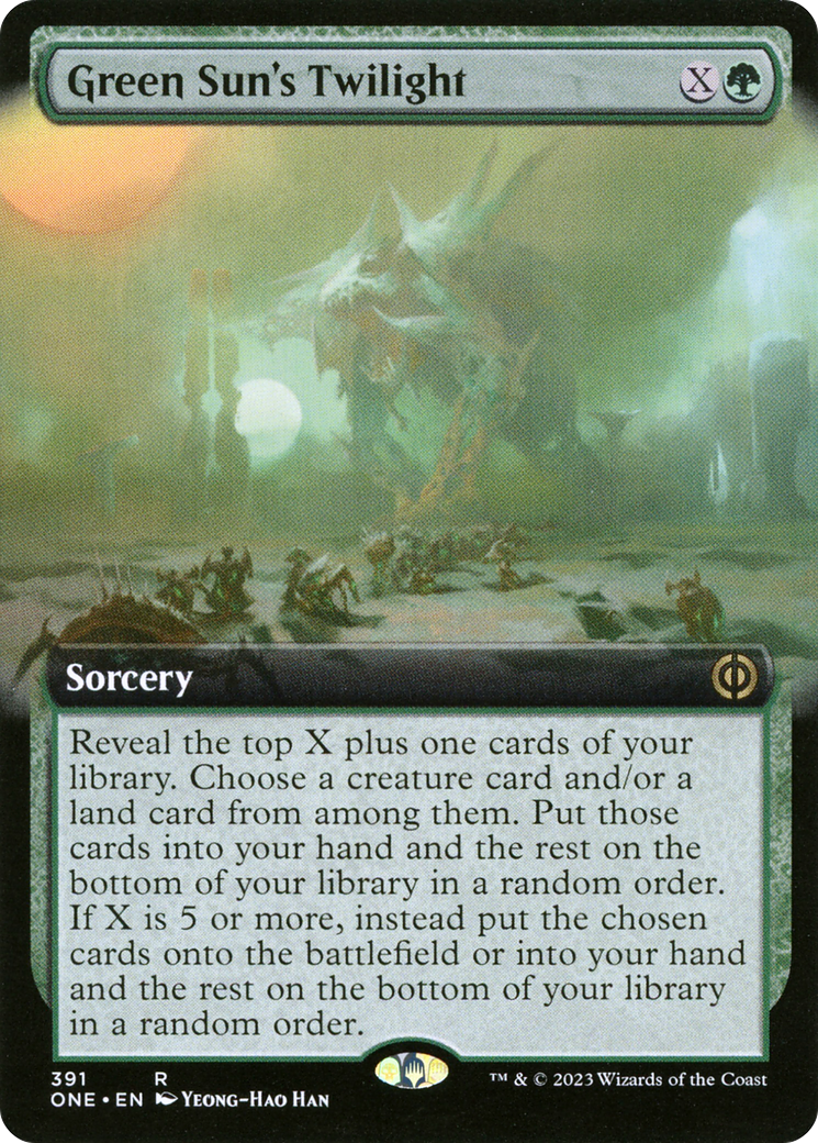 Green Sun's Twilight (Extended Art) [Phyrexia: All Will Be One]-1