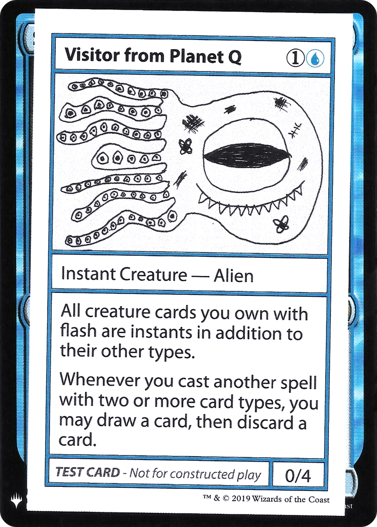 Visitor from Planet Q (CMB1-) - Mystery Booster Playtest Cards 2019-1
