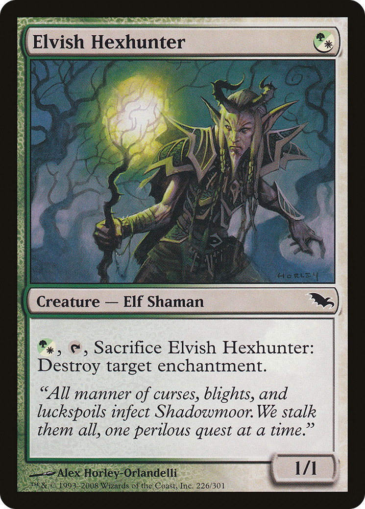 Elvish Hexhunter [Shadowmoor]-1