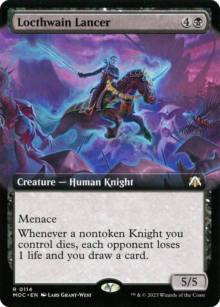 Locthwain Lancer (Extended Art) [March of the Machine Commander]-1