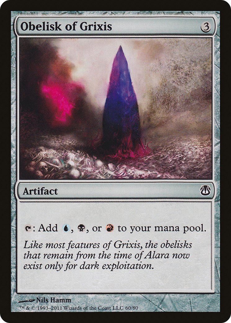 Obelisk of Grixis [Duel Decks: Ajani vs. Nicol Bolas]-1