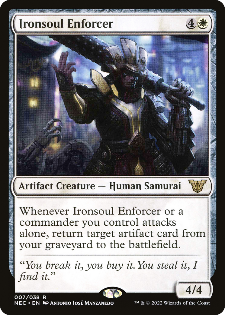 Ironsoul Enforcer [Kamigawa: Neon Dynasty Commander]-1