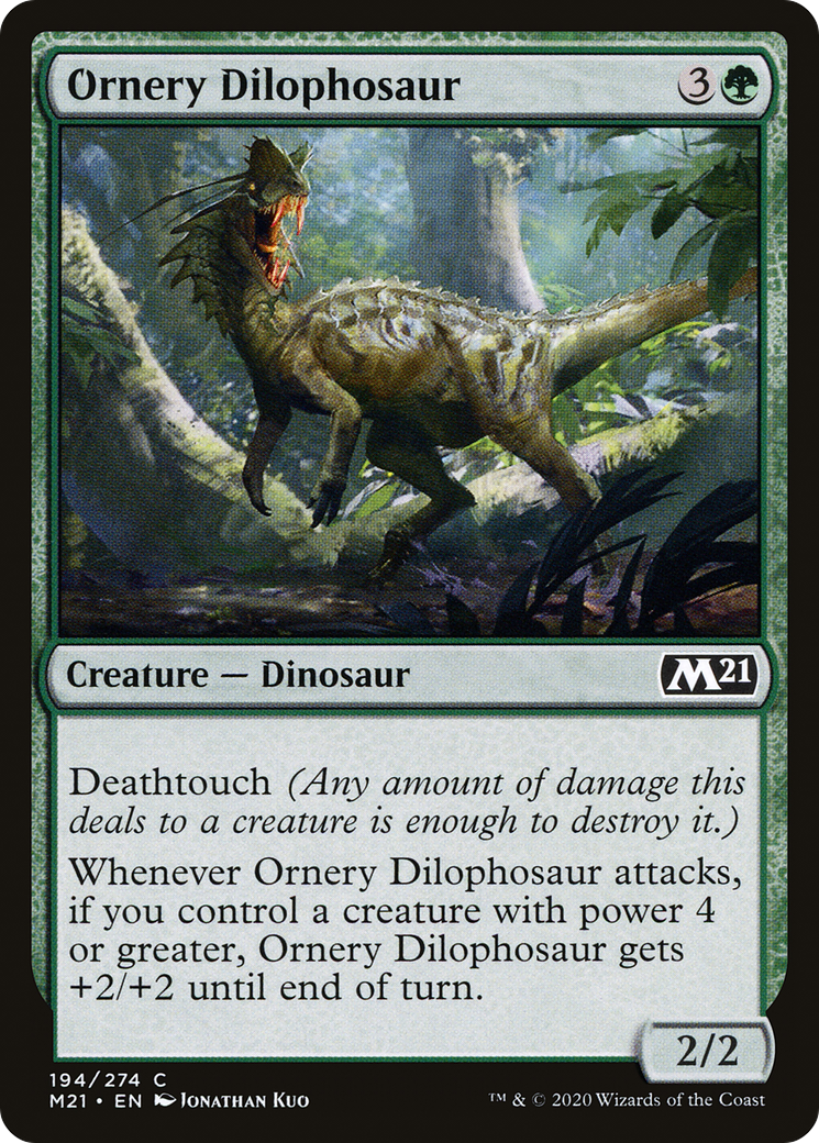 Ornery Dilophosaur [Core Set 2021]-1