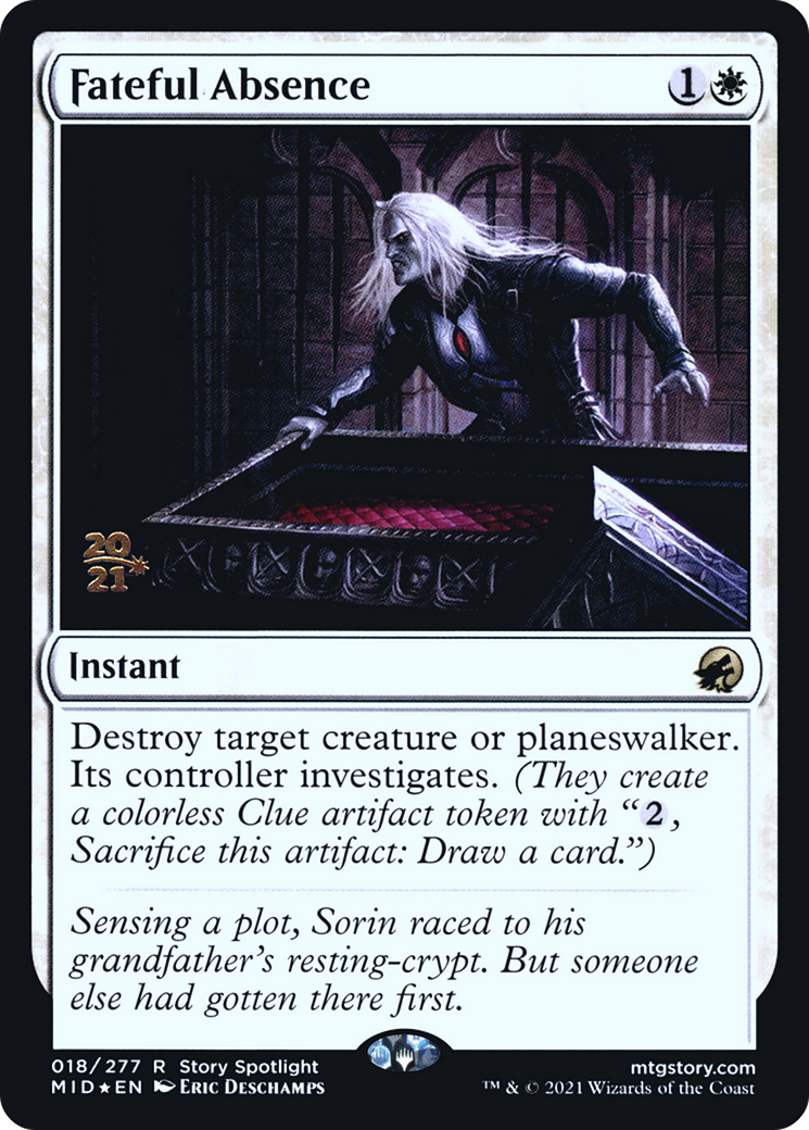 Fateful Absence [Innistrad: Midnight Hunt Prerelease Promos]-1