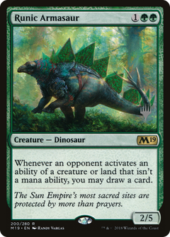Runic Armasaur (Promo Pack) [Core Set 2019 Promos]-1