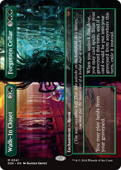 Walk-In Closet // Forgotten Cellar (Borderless) (DSK-341) - Duskmourn: House of Horror (Borderless) Foil-1