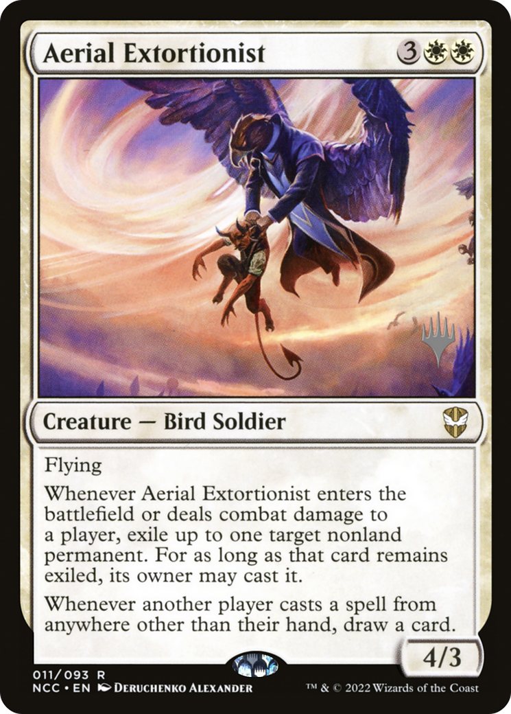 Aerial Extortionist (Promo Pack) [Streets of New Capenna Commander Promos]-1