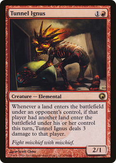 Tunnel Ignus (SOM-105) - Scars of Mirrodin Foil-1