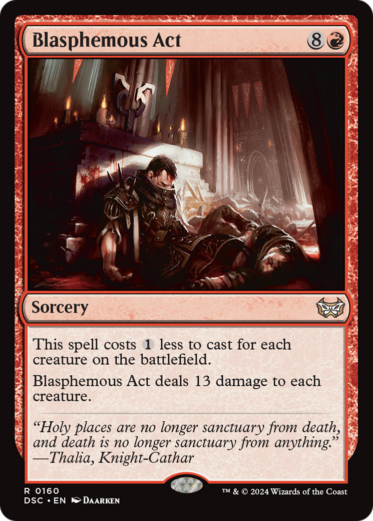 Blasphemous Act [Duskmourn: House of Horror Commander]-2