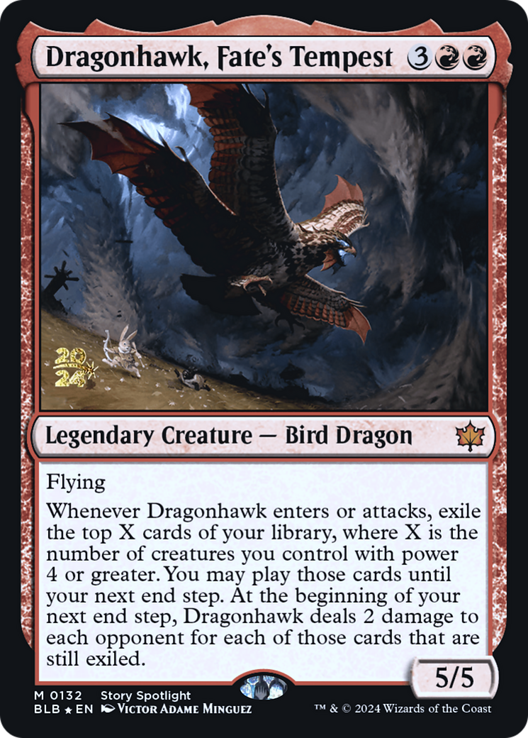 Dragonhawk, Fate's Tempest [Bloomburrow Prerelease Promos]-1