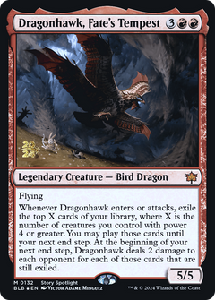 Dragonhawk, Fate's Tempest [Bloomburrow Prerelease Promos]-1