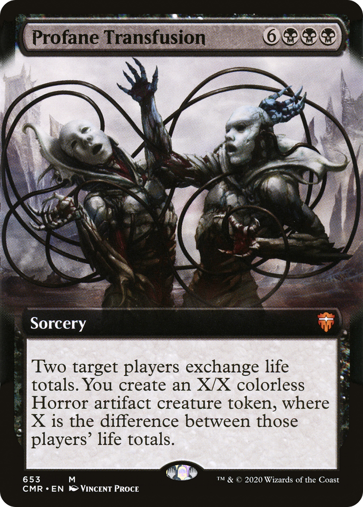 Profane Transfusion (Extended Art) [Commander Legends]-1