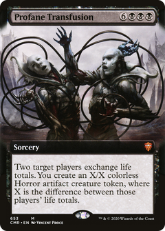Profane Transfusion (Extended Art) [Commander Legends]-1