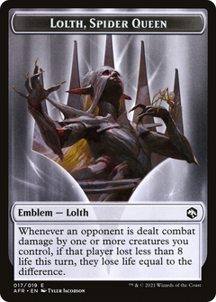 Lolth, Spider Queen Emblem (TAFR-017) - Adventures in the Forgotten Realms Tokens Foil-1