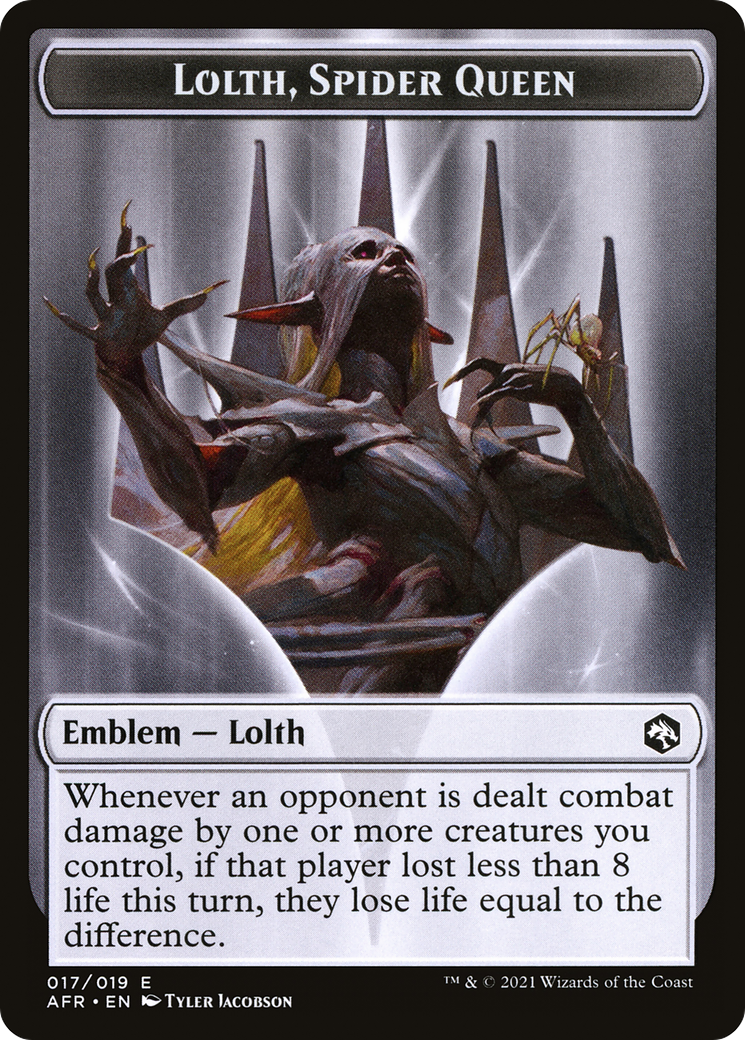 Lolth, Spider Queen Emblem (TAFR-017) - Adventures in the Forgotten Realms Tokens-1