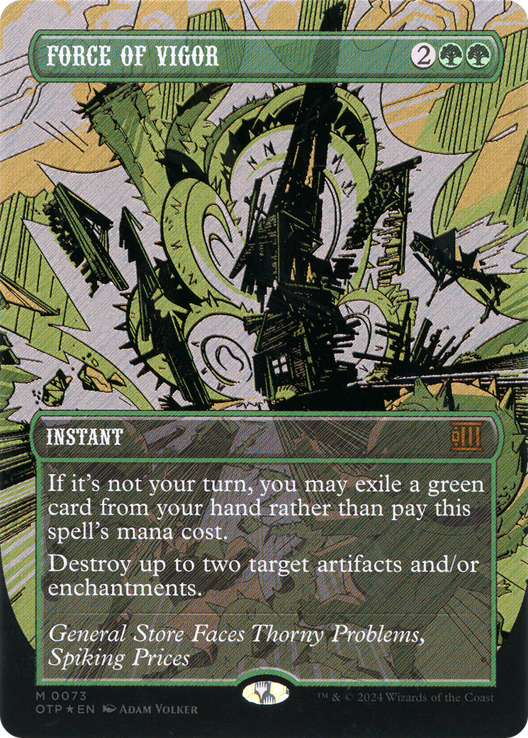 Force of Vigor (Textured Foil) [Outlaws of Thunder Junction: Breaking News]-1