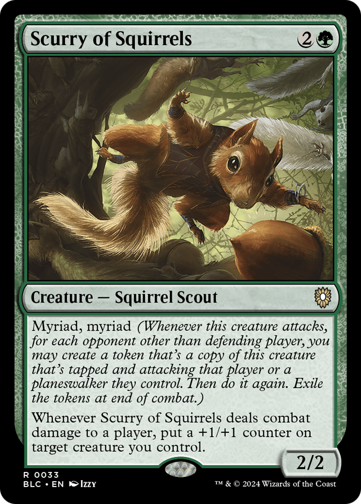 Scurry of Squirrels [Bloomburrow Commander]-1