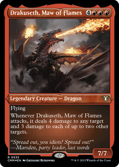 Drakuseth, Maw of Flames (CMM-535) - Commander Masters Etched Foil-1