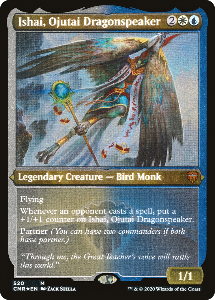 Ishai, Ojutai Dragonspeaker (Etched) [Commander Legends]-1