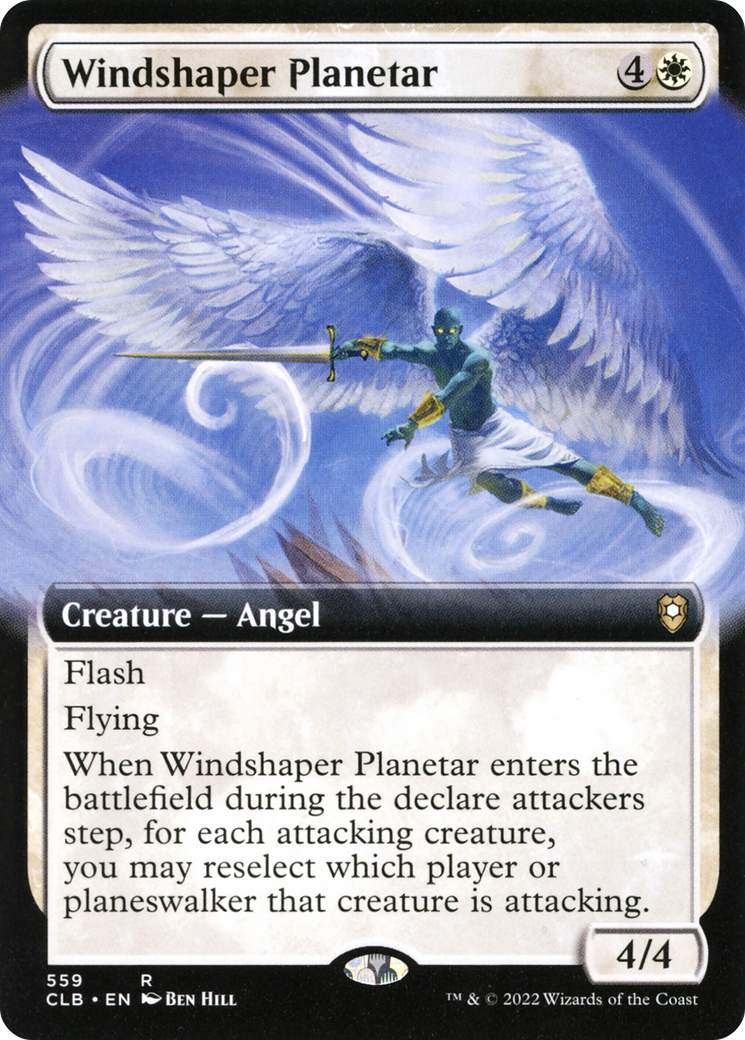 Windshaper Planetar (Extended Art) (CLB-559) - Commander Legends: Battle for Baldur's Gate: (Extended Art)-1