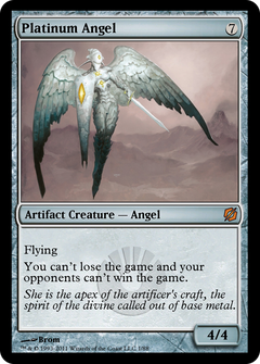 Platinum Angel (TD2-001) - Duel Decks: Mirrodin Pure vs. New Phyrexia-1