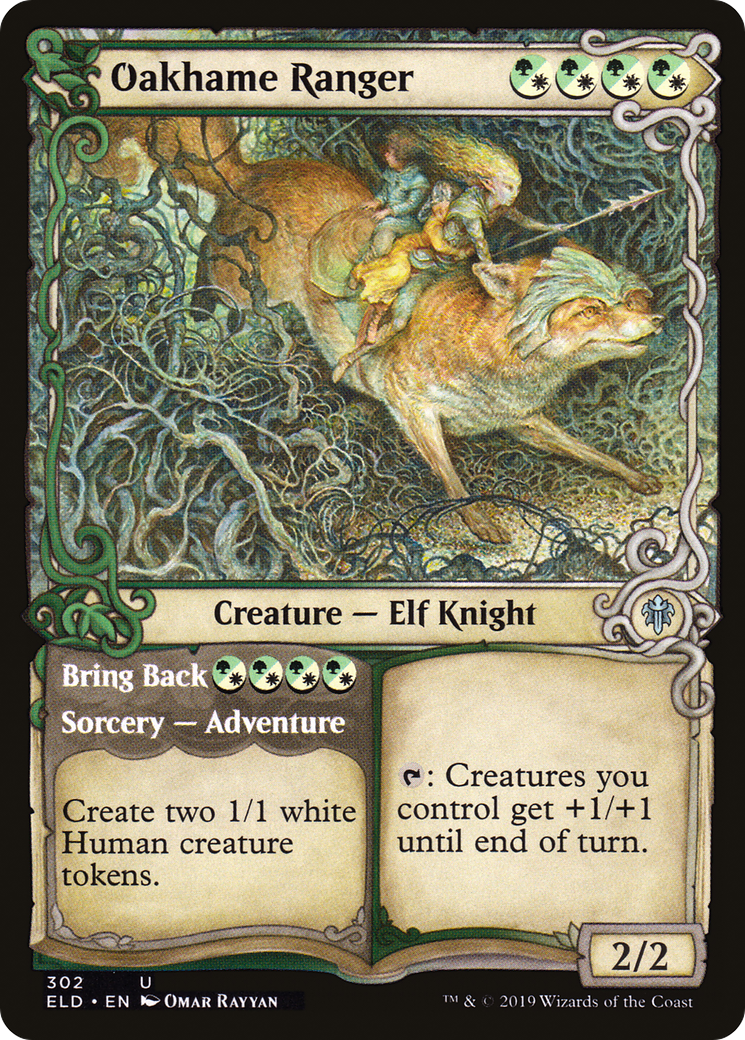 Oakhame Ranger // Bring Back (Showcase) [Throne of Eldraine]-1