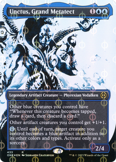 Unctus, Grand Metatect (Showcase) (Step-and-Compleat Foil) (ONE-433) - Phyrexia: All Will Be One: (Showcase) (Borderless) Foil-1
