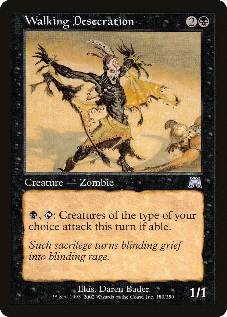Walking Desecration (ONS-180) - Onslaught Foil-1